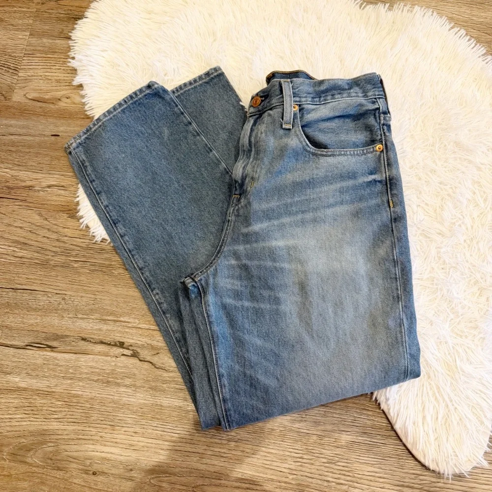 J Crew Slouchy Boyfriend Jeans 28 90s Distressed Medium Wash Spring Capsule
